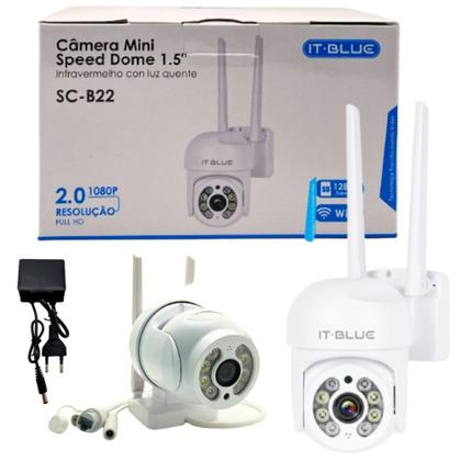 Câmera Mini Speed Dome IT-BLUE SC-B22 Full HD 1080P com Wi-Fi e Visão Noturna